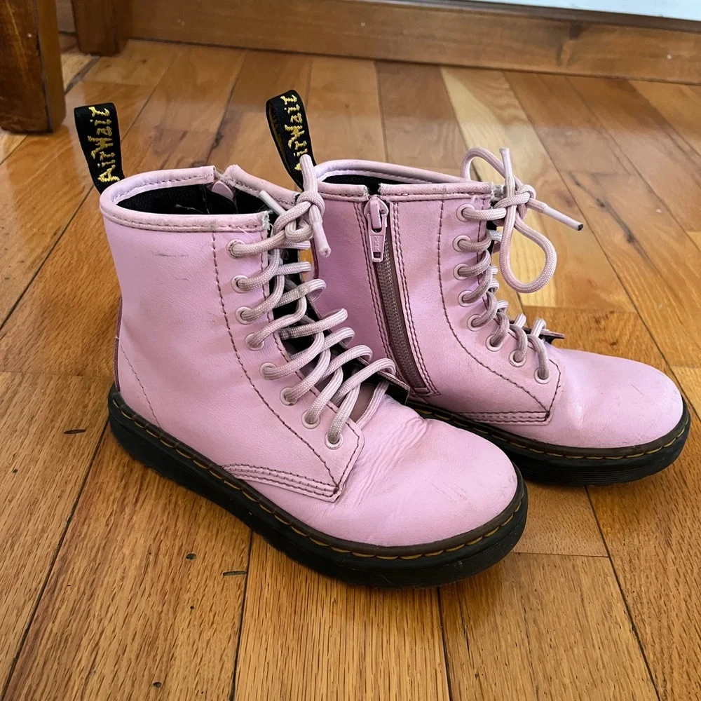 Dr. Martens Pink and Black Child Size 13 GUC Some‎ wear and scuffs see photos.